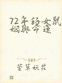 72年的女鼠婚姻与命运