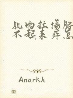 肌肉拉伤胳膊抬不起来疼怎么办