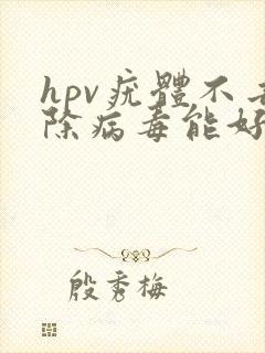 hpv疣体不去除病毒能好吗