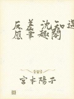 反差 沈知遇晏应笔趣阁