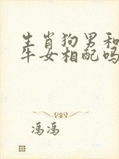 生肖狗男和生肖牛女相配吗封面