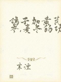 鸽子加黄芪,党参,麦冬的功效