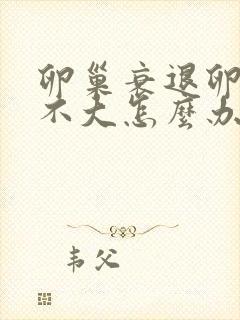 卵巢衰退卵子长不大怎么办封面