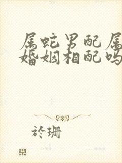 属蛇男配属虎女婚姻相配吗