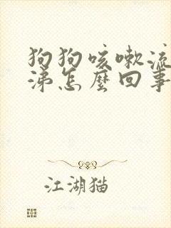 狗狗咳嗽流清鼻涕怎么回事封面