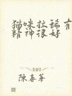 猫咪拉稀有血但精神很好