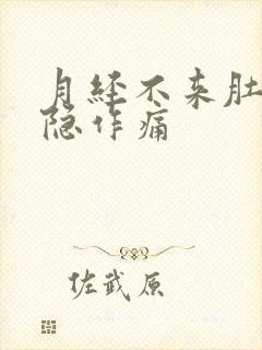 月经不来肚子隐隐作痛封面