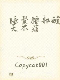 睡觉腰部酸痛白天不痛