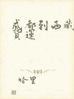 成都到西藏专线货运