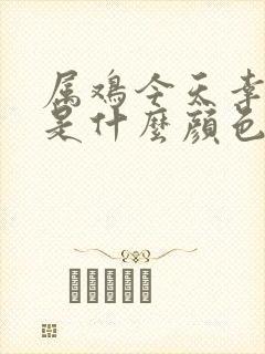 属鸡今天幸运色是什么颜色