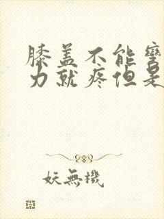 膝盖不能弯曲用力就疼但是能走路