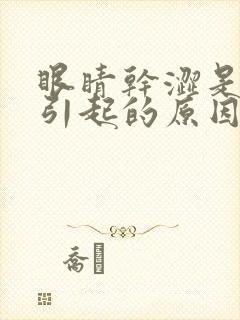 眼睛干涩是什么引起的原因