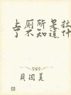 上厕所是拉出血了不知道什么原因