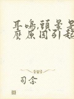 耳鸣,头晕是什么原因引起的