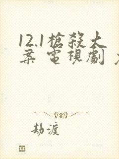 12.1枪杀大案 电视剧 免费观看封面