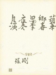 月夜思乡葫芦丝演奏李春华封面