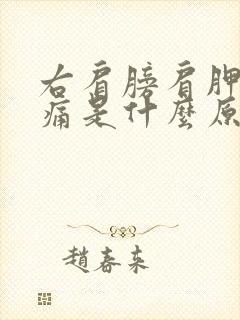 右肩膀肩胛骨疼痛是什么原因