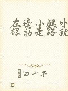 左边小腿外侧一根筋走路就疼