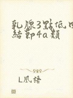 乳腺3点低回声结节4a类封面