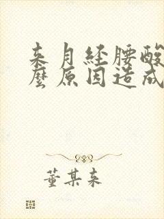 来月经腰酸痛什么原因造成的