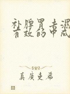 补脾胃去湿气最有效的中成