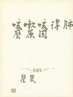 咳嗽咳得肺痛什么原因