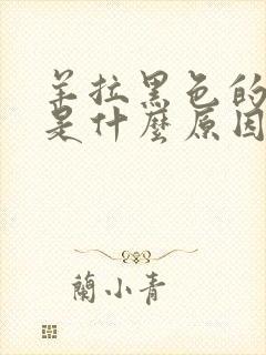 羊拉黑色的粪便是什么原因