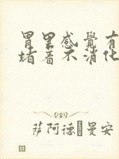 胃里感觉有东西堵着不消化有气体