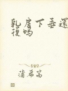 乳房下垂还能恢复吗