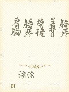 肩膀带着胳膊疼胸疼后背疼封面