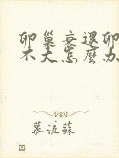 卵巢衰退卵泡长不大怎么办封面