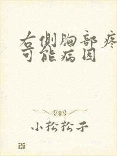 右侧胸部疼痛的可能病因