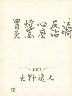 胃烧心反流食管炎怎么治啊