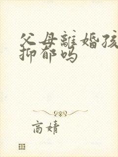 父母离婚孩子会抑郁吗封面