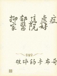 抑郁焦虑症去哪家医院好封面