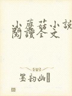 小蘑菇小说免费阅读全文