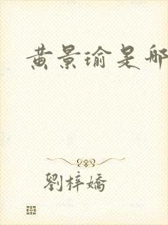 黄景瑜是哪的人
