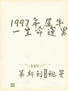 1997年属牛一生命运男
