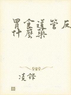 胃食道管反流吃什么药