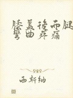 膝盖后面腿窝筋弯曲疼痛