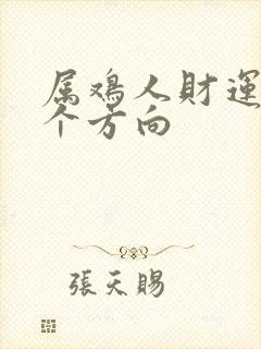 属鸡人财运在哪个方向封面