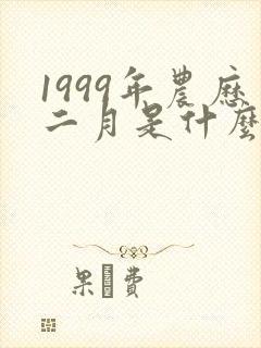1999年农历二月是什么命
