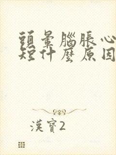 头晕脑胀心慌气短什么原因