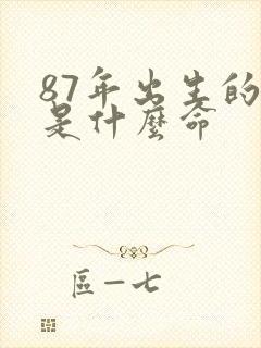 87年出生的兔是什么命