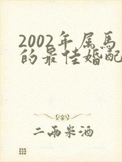 2002年属马的最佳婚配年龄