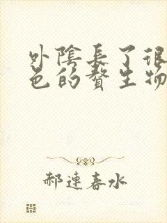 外阴长了很多黑色的赘生物