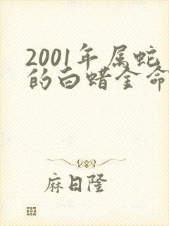 2001年属蛇的白蜡金命男