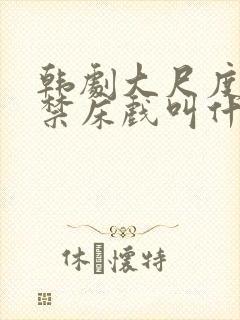 韩剧大尺度19禁床戏叫什么