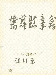 婚前财产分割咨询律师事务