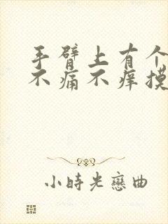 手臂上有个疙瘩不痛不痒摸起来硬硬